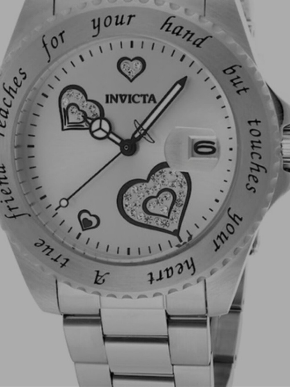 NIB Invicta Angel Friendship Silver Stainless Steel Watch 14729 - Picture 6 of 8